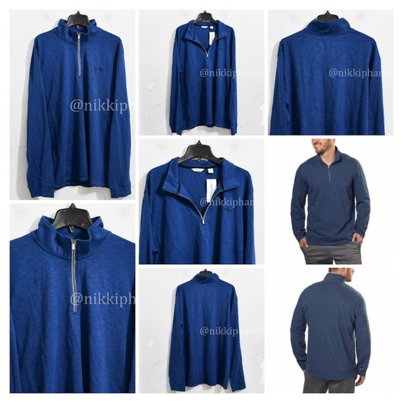 Calvin Klein 1/4 pull over men  sweater - Picture 1 of 7
